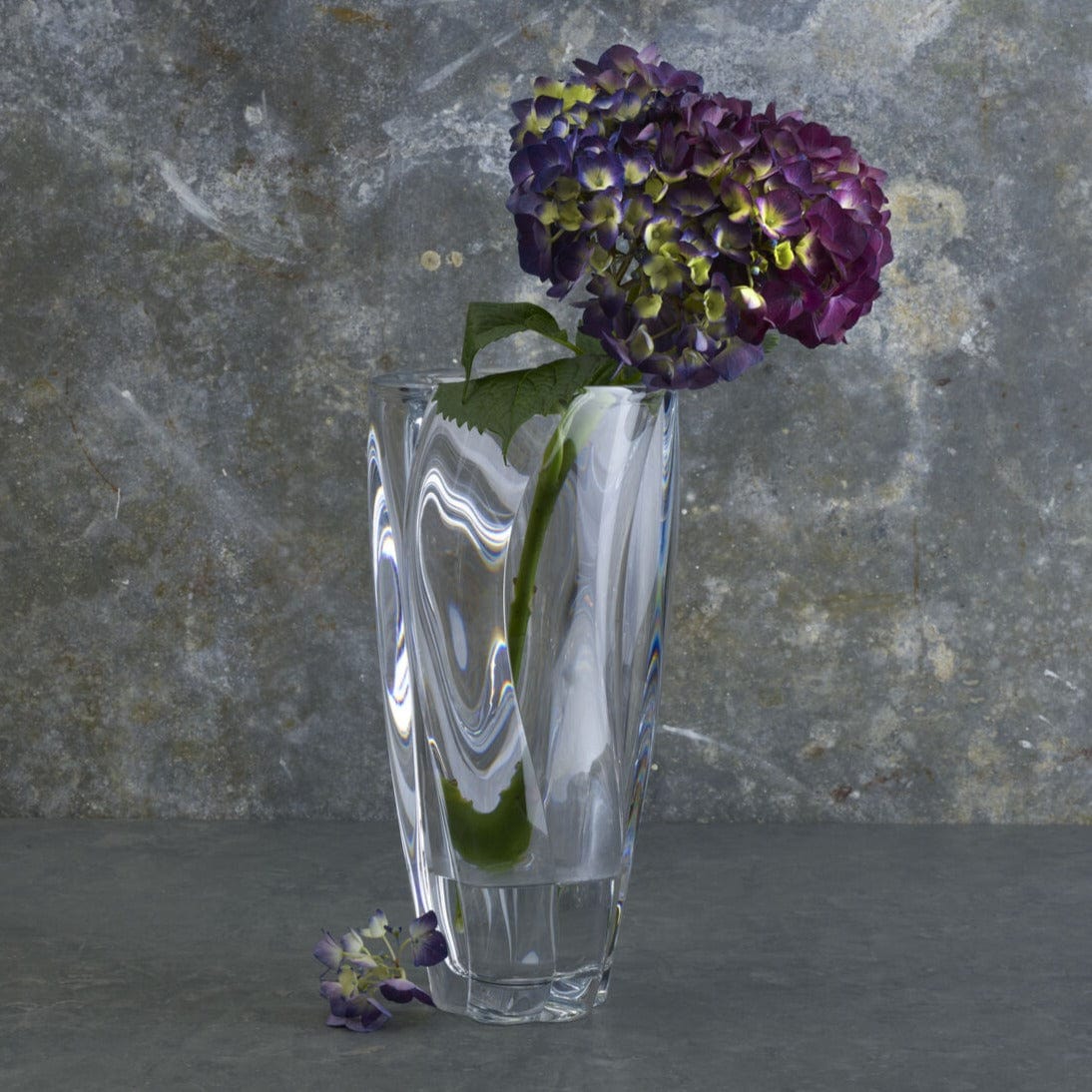 Cassia 12 Inch Crystal Vase - Image 4