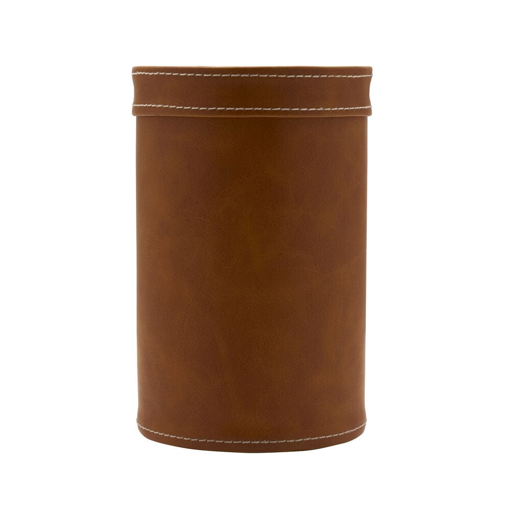 Faux Leather Stitched Wine Cooler - Image 4