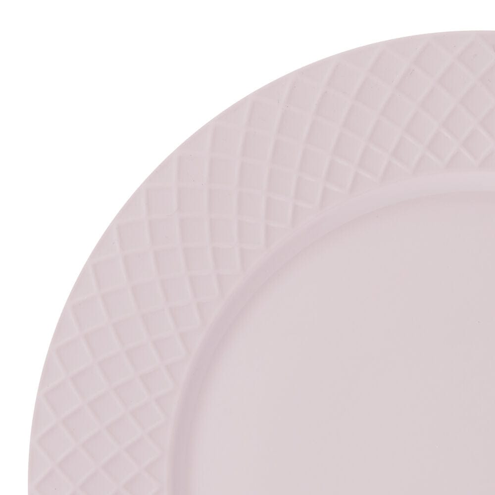 Trellis Pink 12 Piece Dinnerware Set. Service for 4 - Image 5