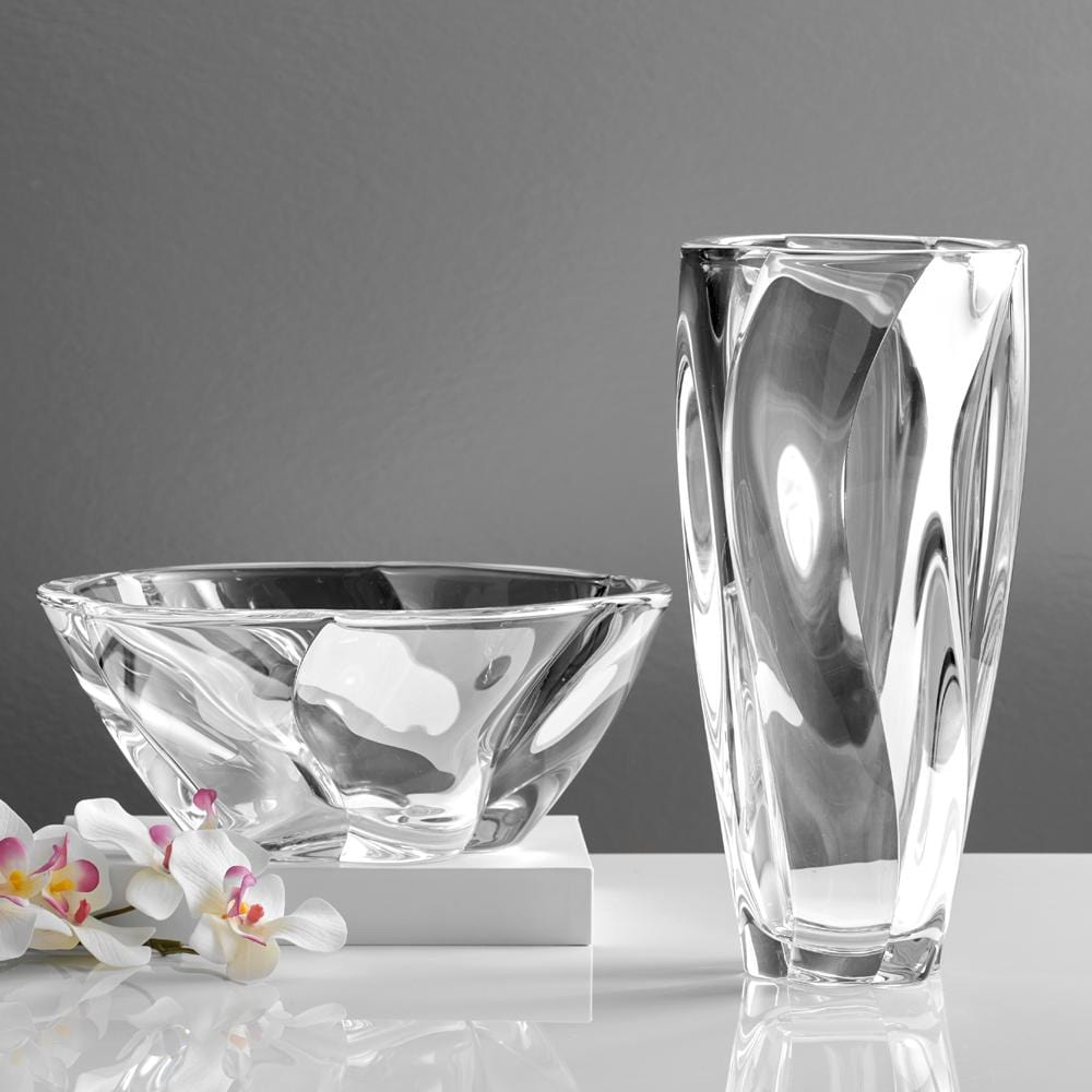 Cassia 12 Inch Crystal Vase - Image 3