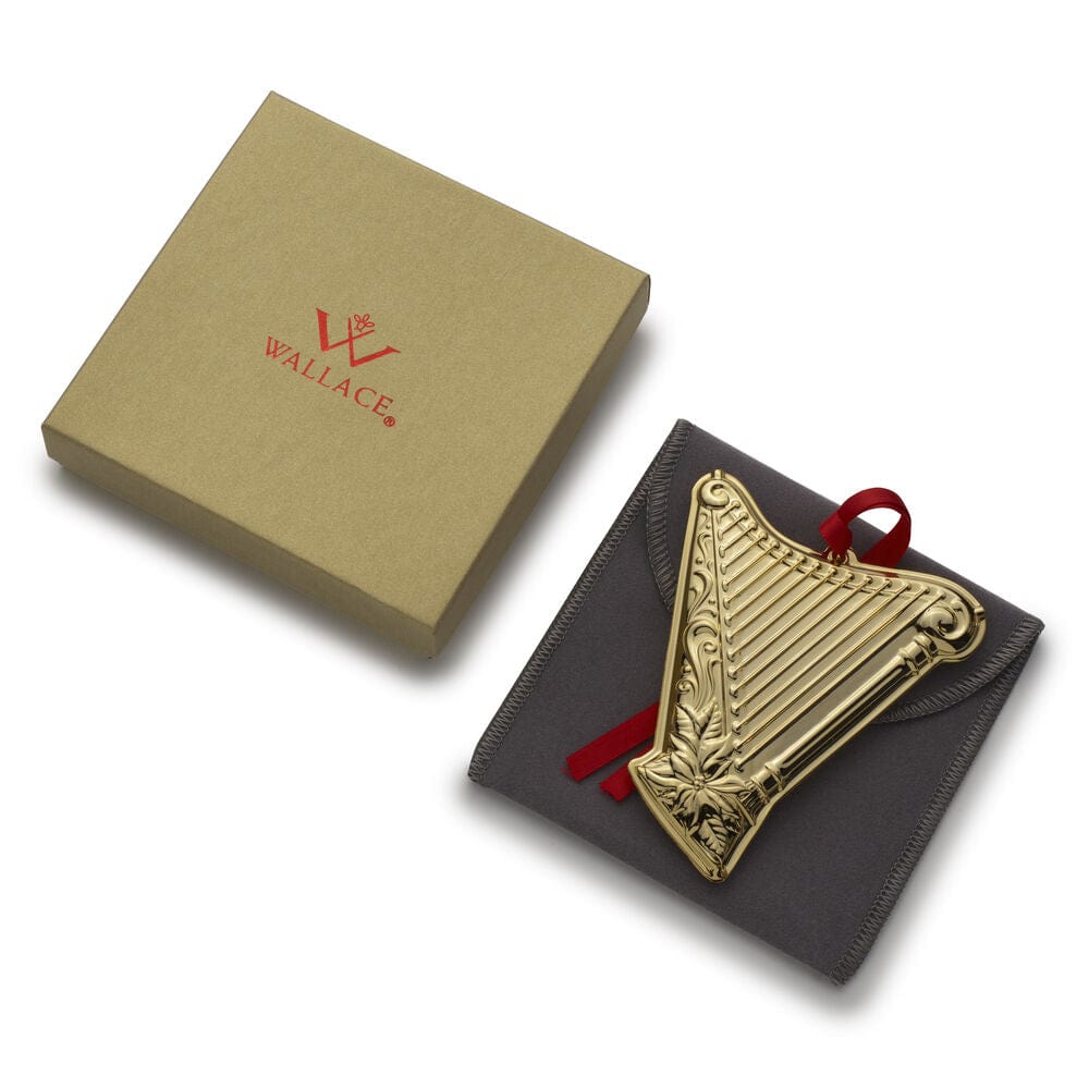 2024 Gold Plated Harp Musical Instrument Ornament. 3rd Edition - Image 4