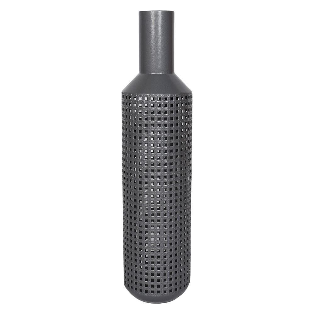 Metal Woven Vase. 34 Inch