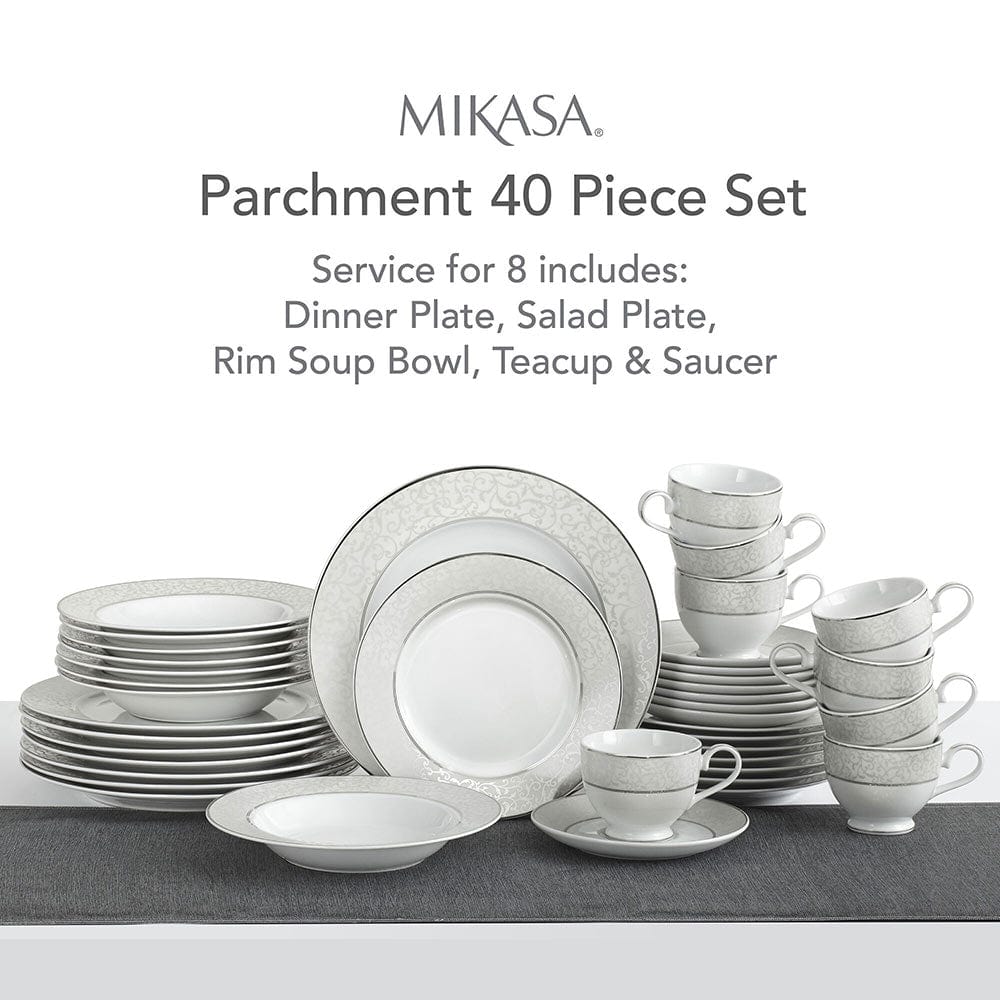 Parchment 40 Piece Dinnerware Set. Service for 8 - Image 4