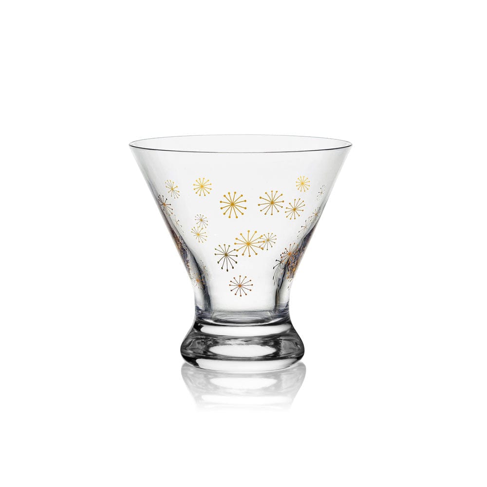 Party Set of 4 Stemless Martini Glasses - Image 6