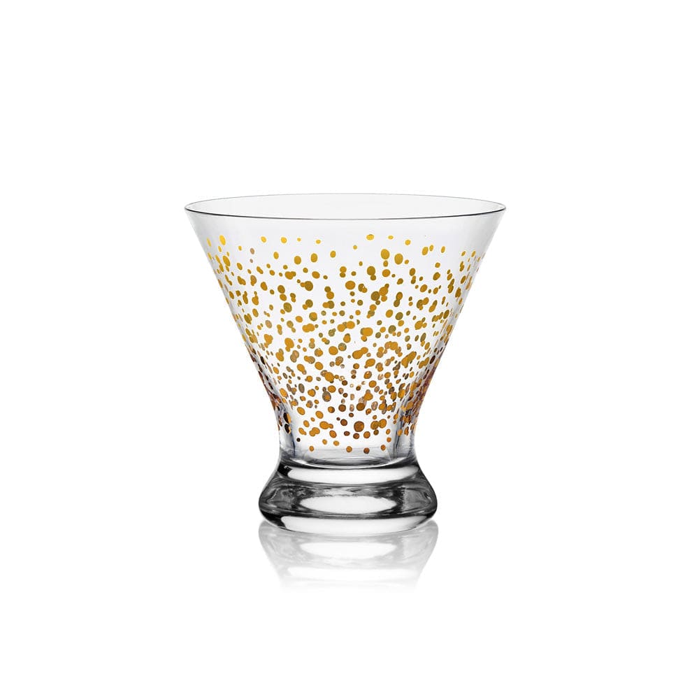 Party Set of 4 Stemless Martini Glasses - Image 8
