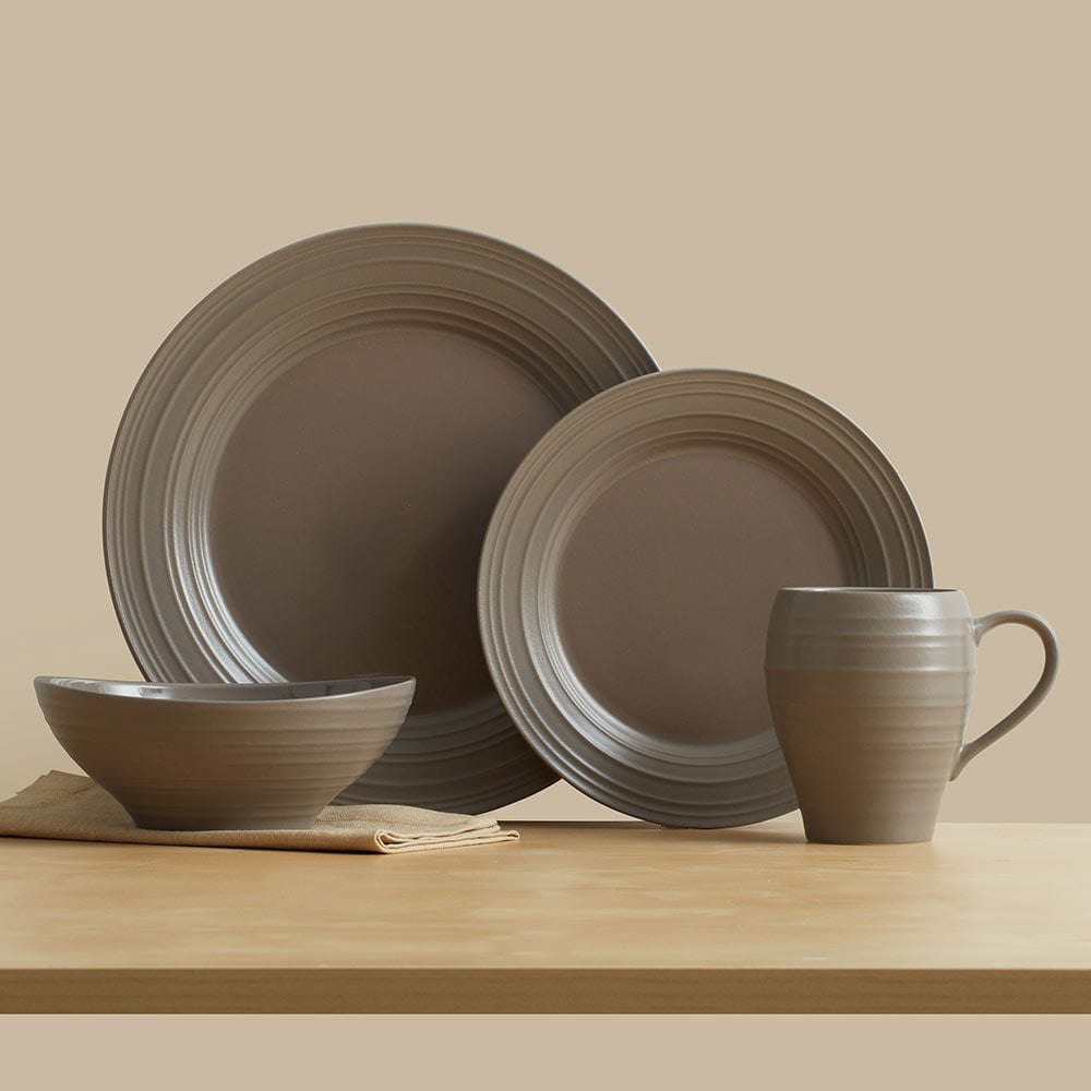 Swirl Mocha 4 Piece Place Setting - Image 2