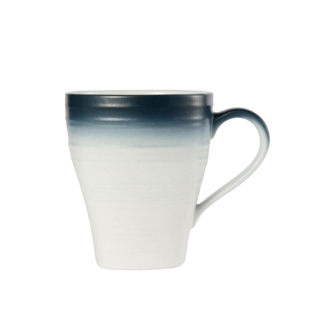 Swirl Ombre Blue Square 16 Piece Dinnerware Set. Service for 4 - Image 7