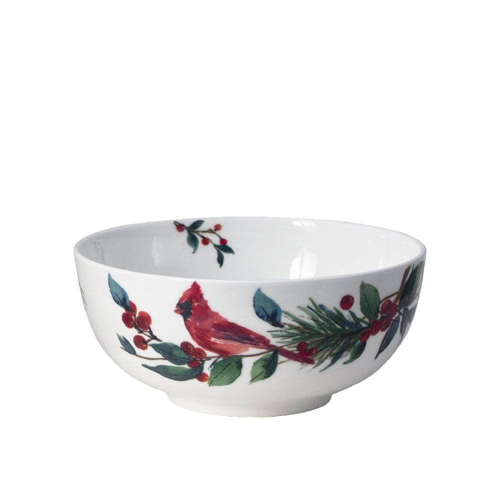 Winter Cardinal Set of 4 Soup Cereal Bowls - Image 3